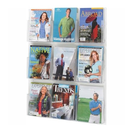 Safco See-Thru 9 Magazine Display 5665CL